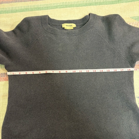 Golden by TNA Women’s Med Grey Cashmere Wool Blend Sweater Pullover Soft Luxury - Picture 6 of 8
